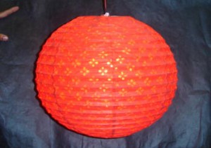lampshade red